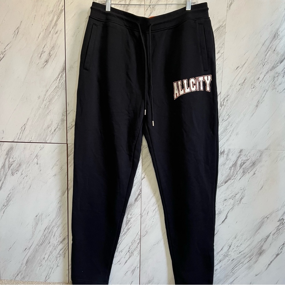 Just Don All City Black Cozy Sweatpants SZ XL